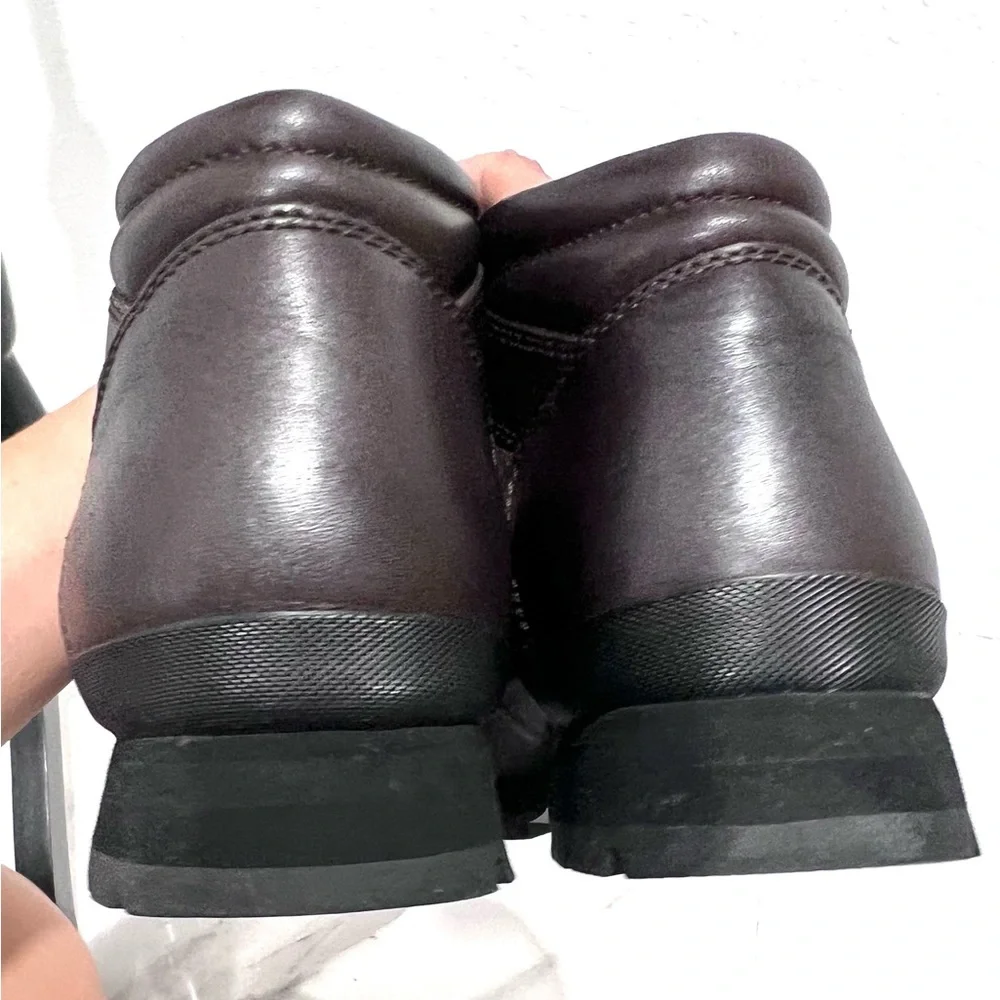 Coach Hanna logo Brown leather Boots 7.5 - Picture 7 of 11